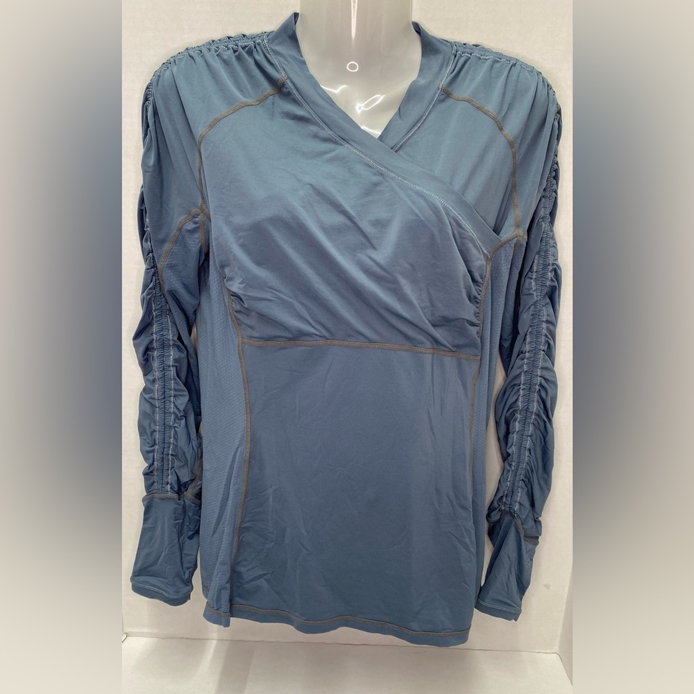 Lululemon Long Sleeve Ruched Run Sun Protection Top